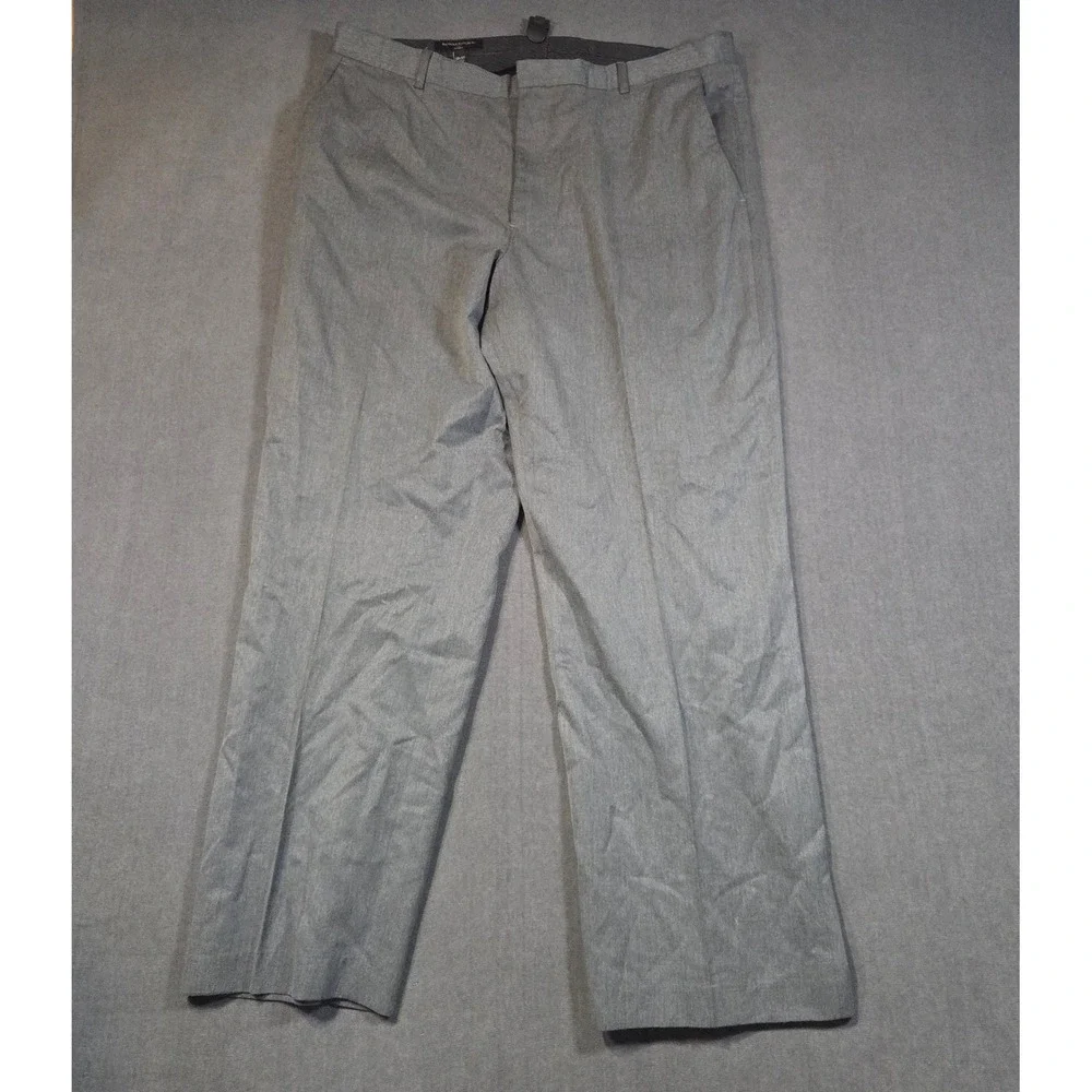 Banana Republic Dress Pants Mens 38x30 Grey Classic Fit Flat Front Trousers